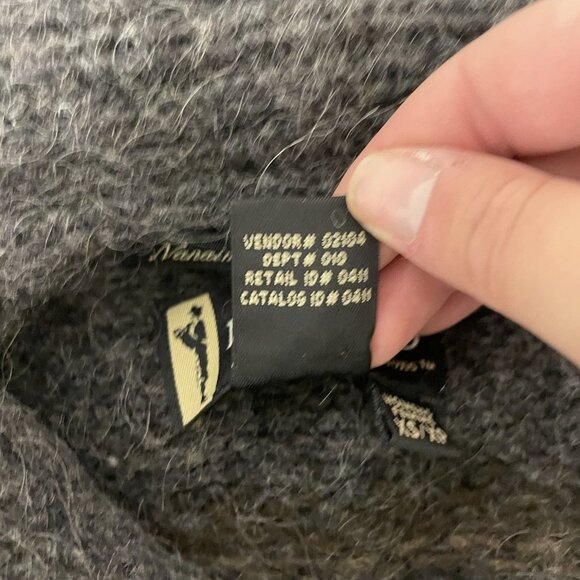 Eddie Bauer Women Sweater XS Brown Nanaimo Handknit Cardigan Mohair wool Vintage - Picture 4 of 7